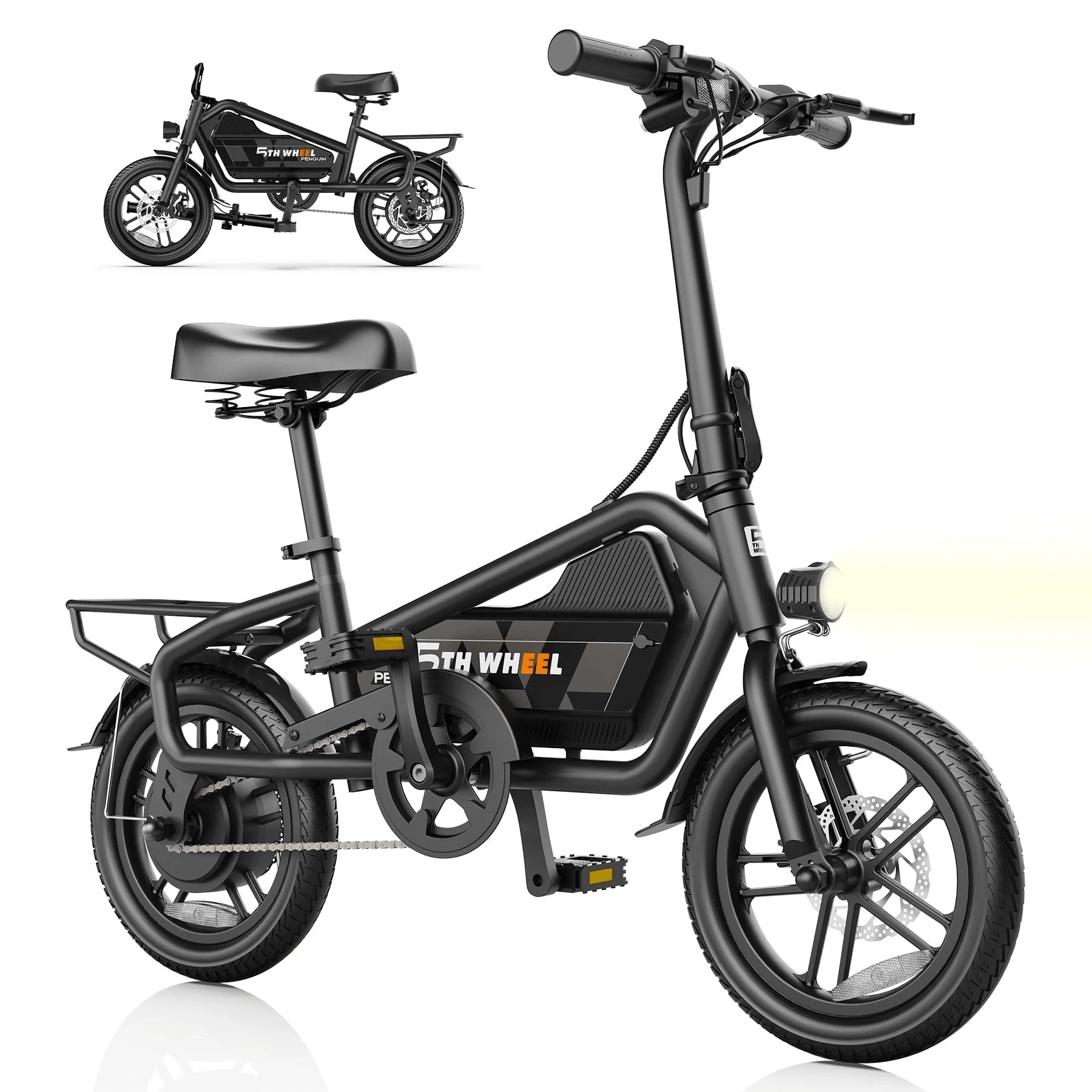5TH WHEEL Electric Bike for Adults with 650W Peak Motor 14