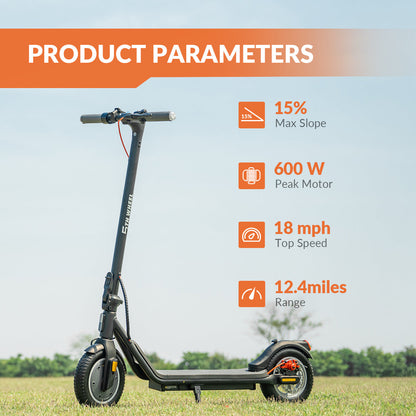 5TH WHEEL W16S 300W Electric Scooter with Turn Signal, 8.5” Solid Tires, 18mph & 12Miles Range, Folding Commuting E-Scooter for Adults with APP Control