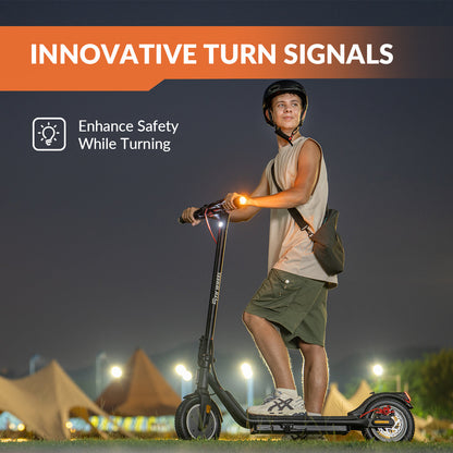 5TH WHEEL W16S 300W Electric Scooter with Turn Signal, 8.5” Solid Tires, 18mph & 12Miles Range, Folding Commuting E-Scooter for Adults with APP Control
