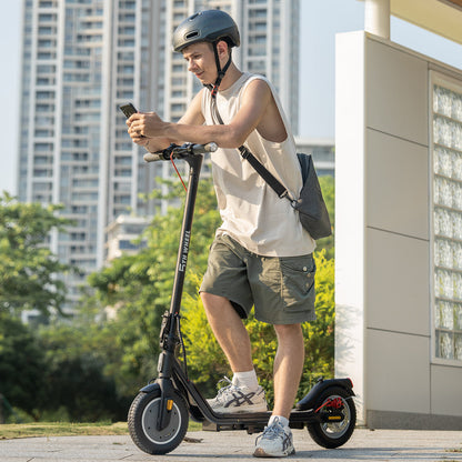 5TH WHEEL W16S 300W Electric Scooter with Turn Signal, 8.5” Solid Tires, 18mph & 12Miles Range, Folding Commuting E-Scooter for Adults with APP Control