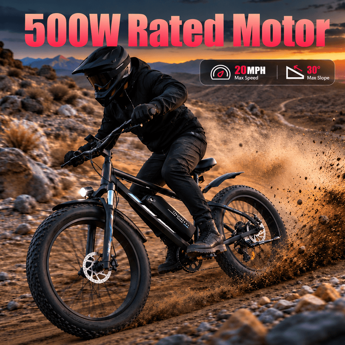 5TH WHEEL RAVENX 500W Fat Tire Electric Bike