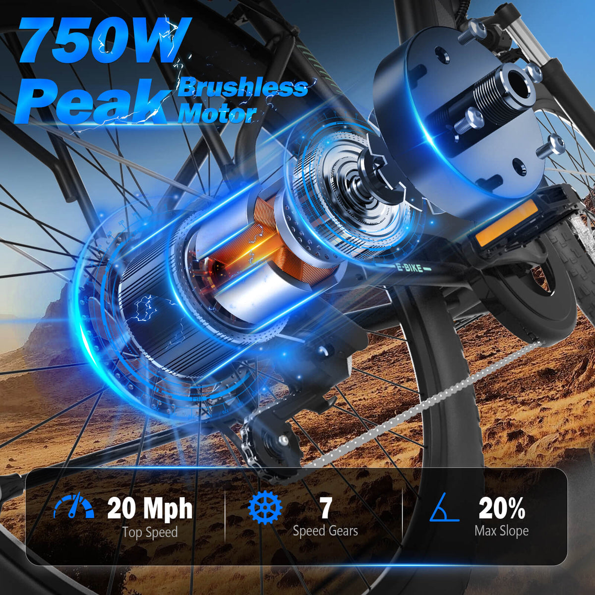 5TH WHEEL ROVERX 350W Utility Commuter Electric Bike