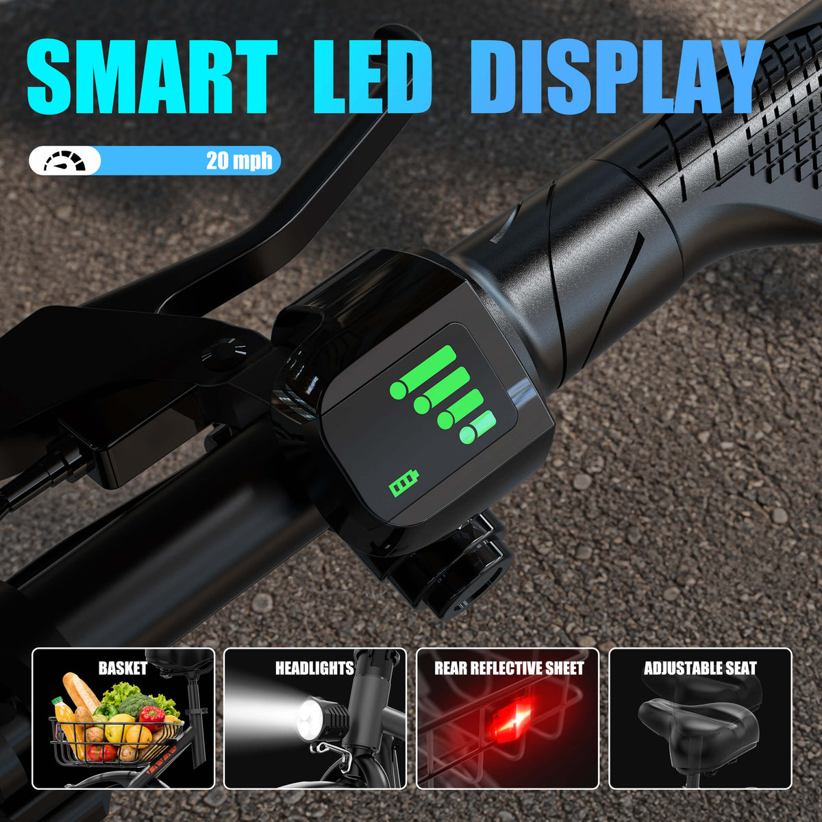 5TH WHEEL T20PRO 700W Peak Seated Electric Scooter