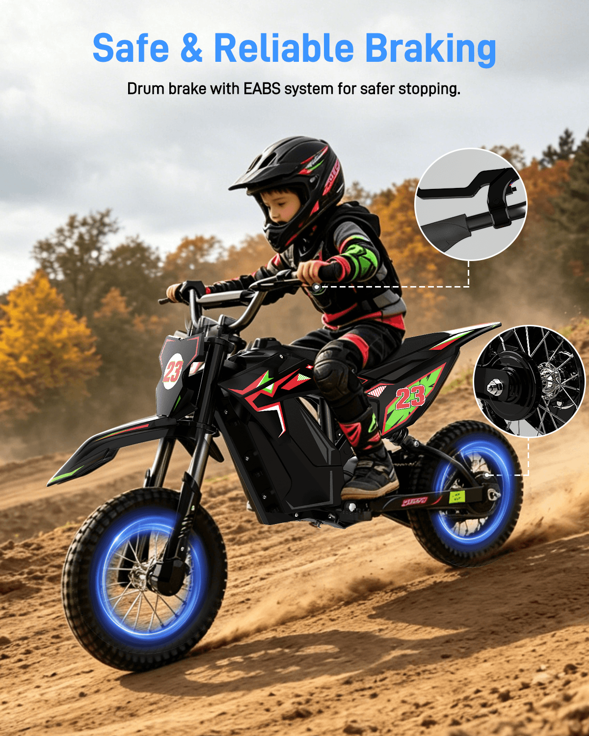 5TH WHEEL TERRAX KIDS ELECTRIC DIRT BIKE