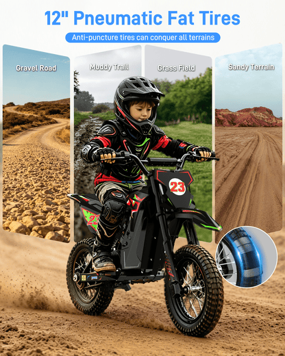 5TH WHEEL TERRAX KIDS ELECTRIC DIRT BIKE