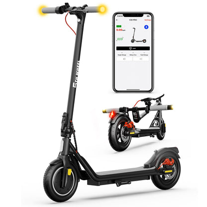 5TH WHEEL W16S 300W Electric Scooter with Turn Signal, 8.5” Solid Tires, 18mph & 12Miles Range, Folding Commuting E-Scooter for Adults with APP Control