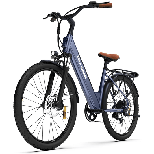 5TH WHEEL Electric Bike for Adult with 350W Motor, W18B 26" EBike with 36V 10.4Ah Removable Battery Ebike, Electric Bicycle with 7 Speed, UL2849