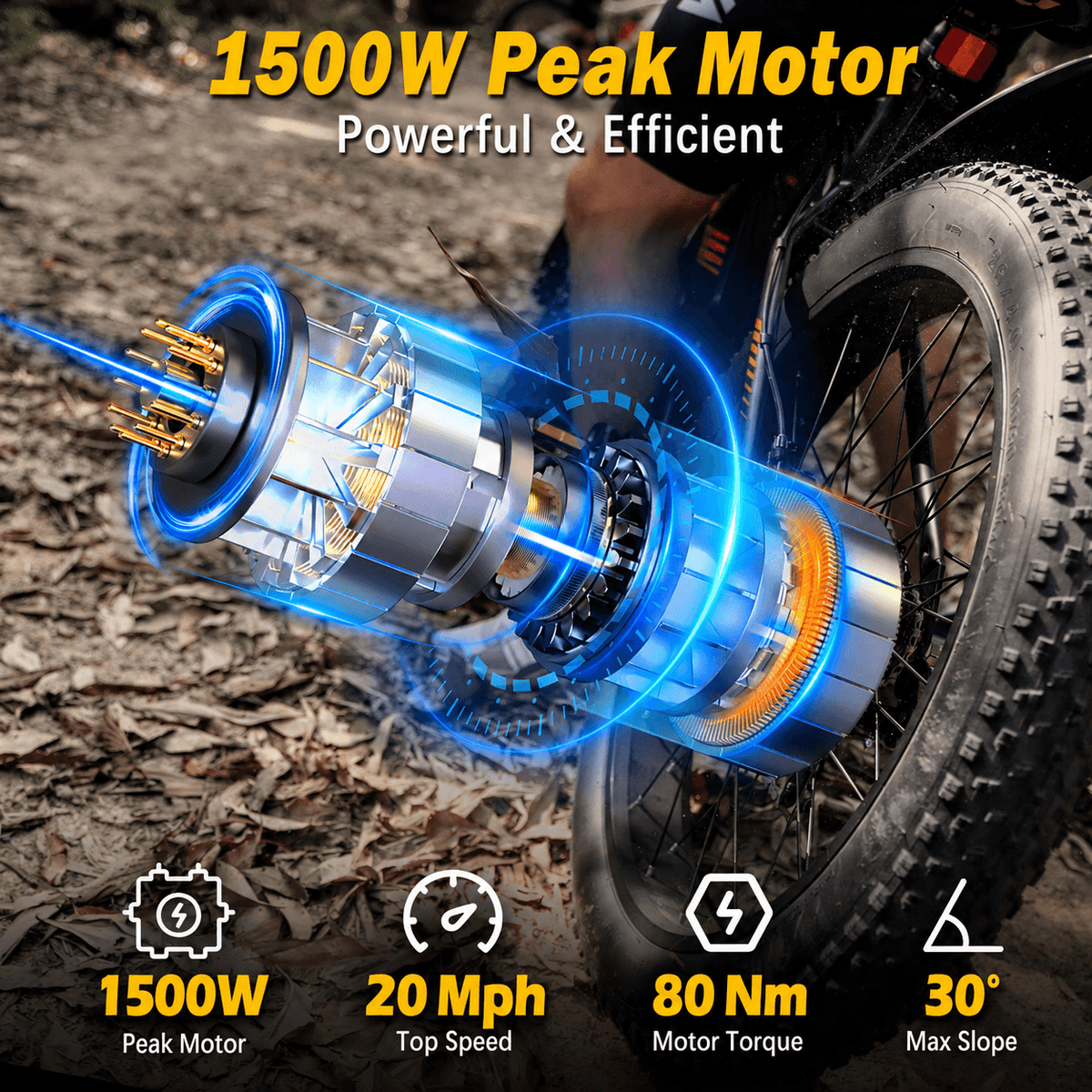 5TH WHEEL FALCONX 500W Cargo Fat Tire Electric Bike
